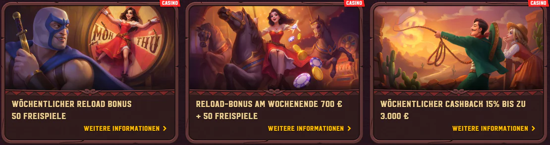 5 Gringos Casino bonussen met 50 gratis spins per week, een weekendbonus tot €700 en 15% wekelijkse cashback tot €3.000